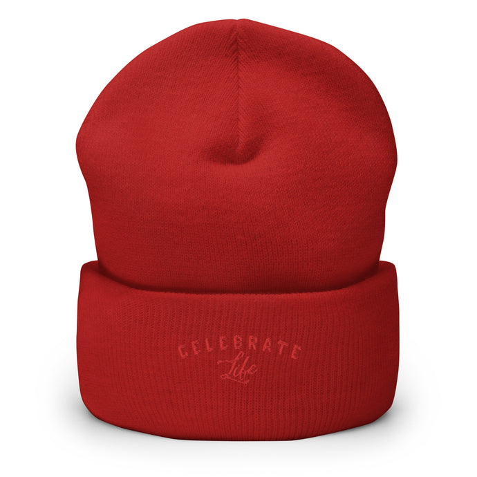 Celebrate Life Cuffed Beanie