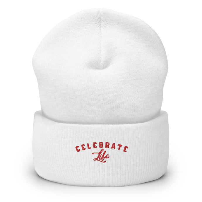 Celebrate Life Cuffed Beanie