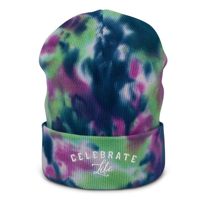 Celebrate Life Tie-Dye Beanie